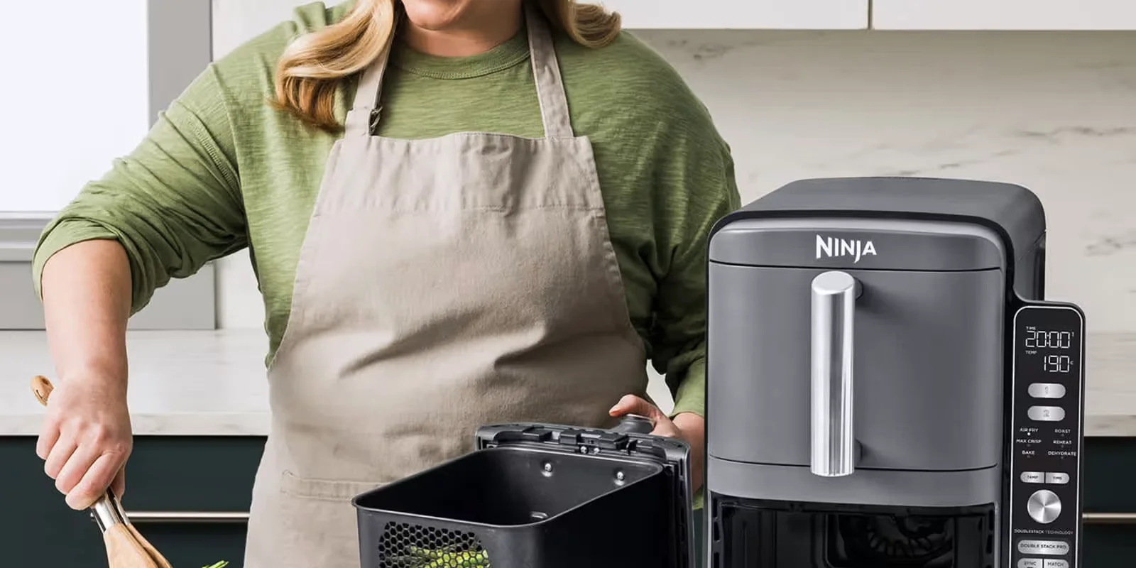 Save £70 on the Ninja Double Stack XL 9.5L Air Fryer in Grey SL400UK