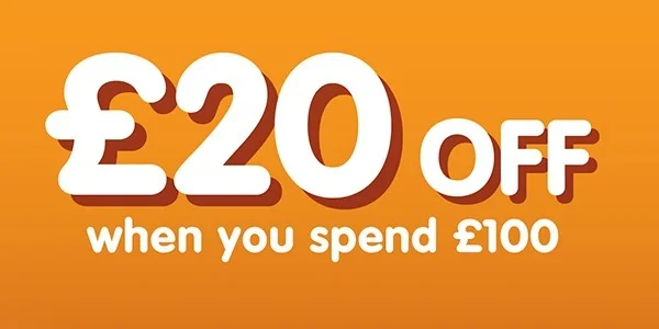 Spend £60 and save £10 or spend £100 and save £20